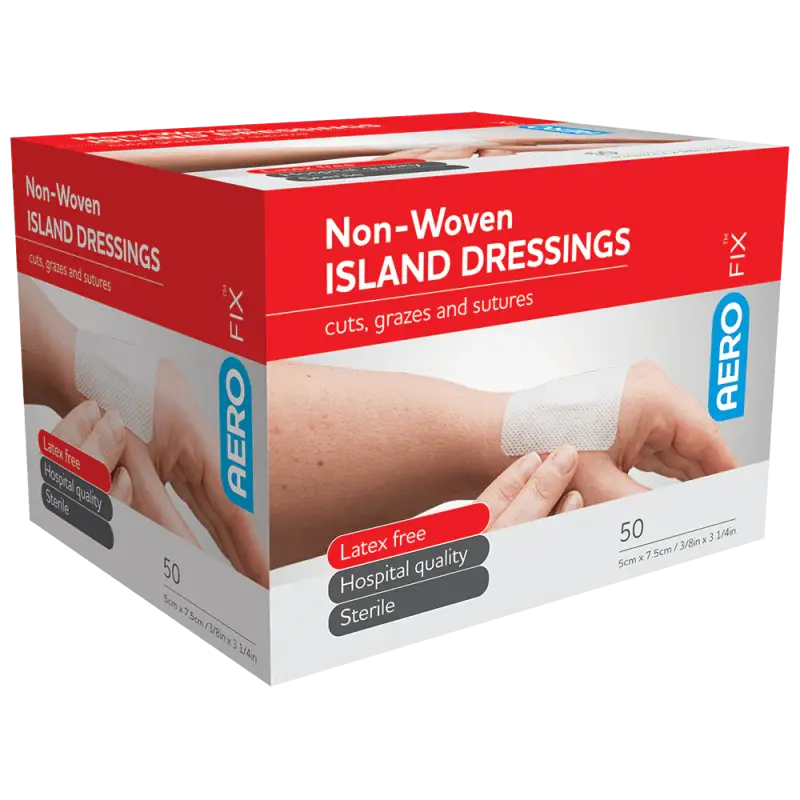Non-Woven Island Dressing 5 × 7.5cm Box/50